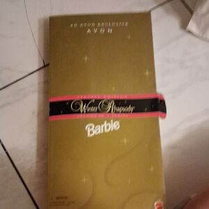 Avon Winter Rhapsody Barbie in Gold Box